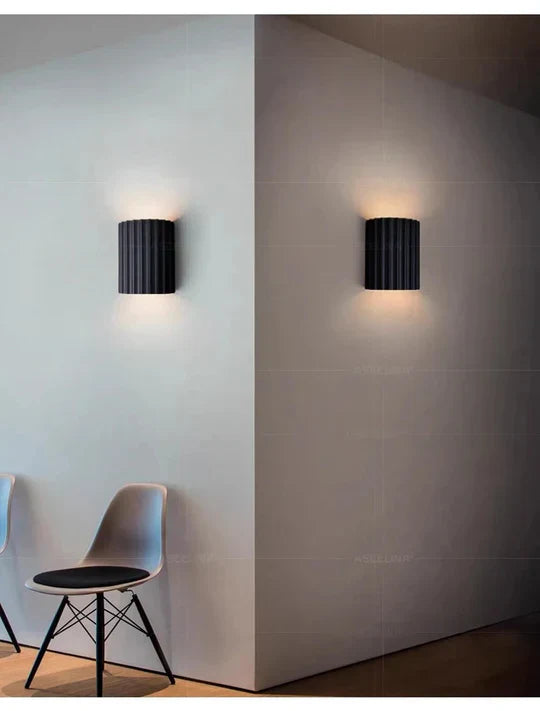 Nowoczesne lampy ścienne z żywicy - GlowStone-Czarny (Wyprzedane!)-Trend Polska