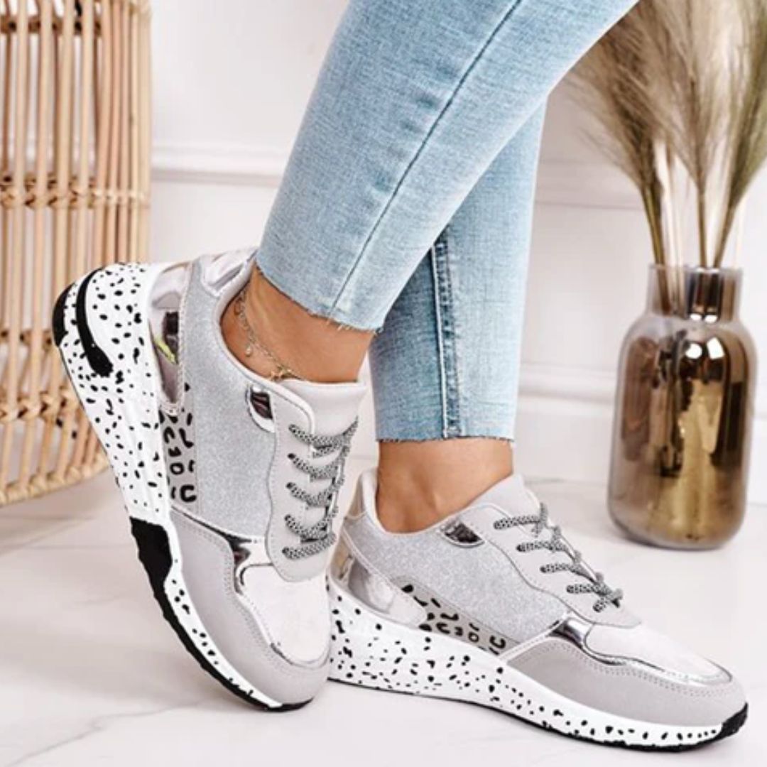 Nowoczesne Sneakers z Ergonomiczną Wkładką - Luna-Złoto-35-Trend Polska