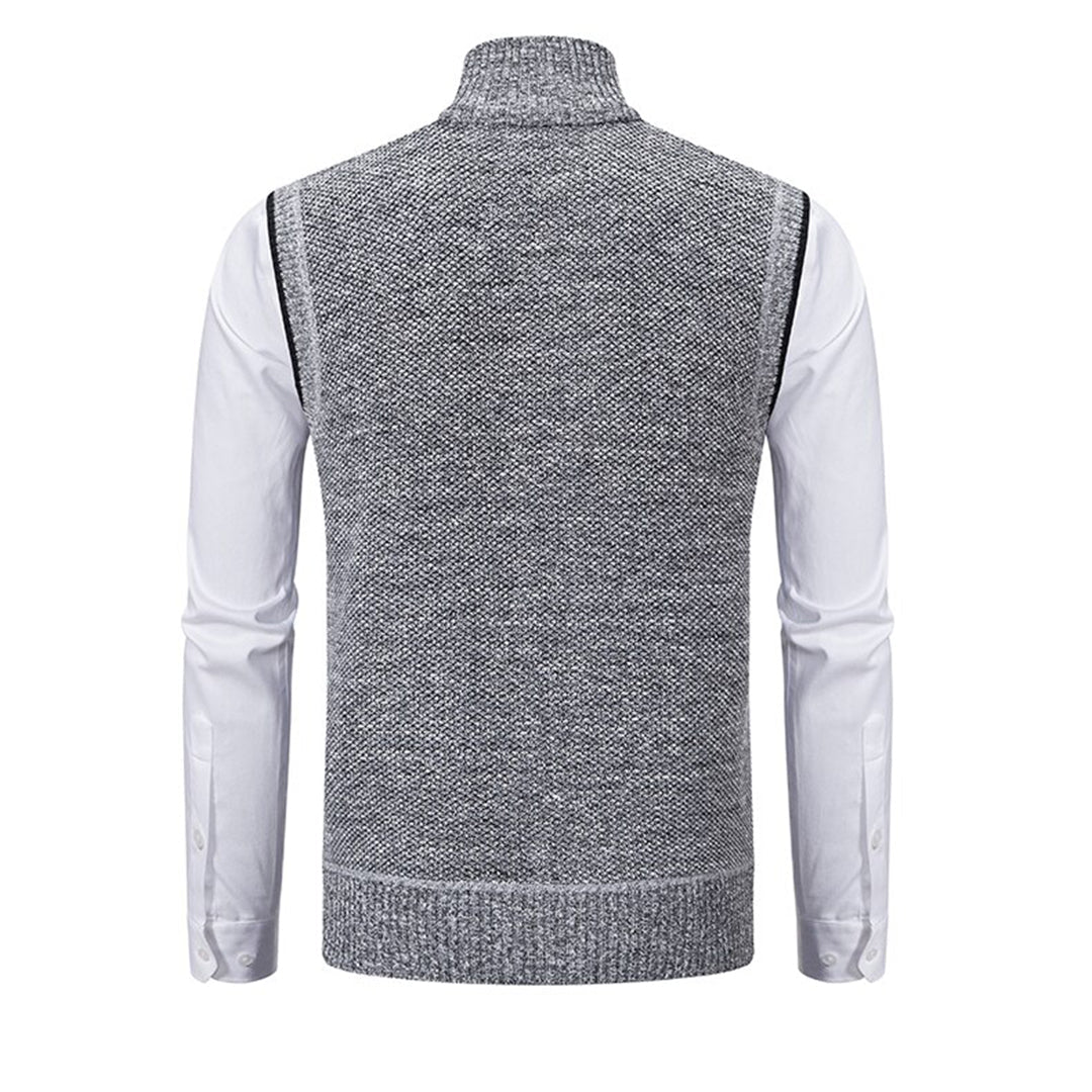 Nuaro - Stylowa kamizelka dla mężczyzn-Czarny-S-Trend Polska