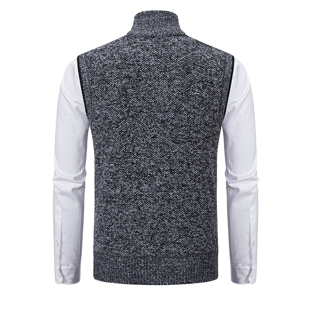 Nuaro - Stylowa kamizelka dla mężczyzn-Czarny-S-Trend Polska