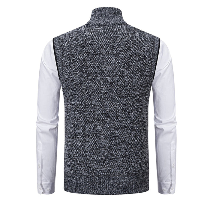 Nuaro - Stylowa kamizelka dla mężczyzn-Czarny-S-Trend Polska