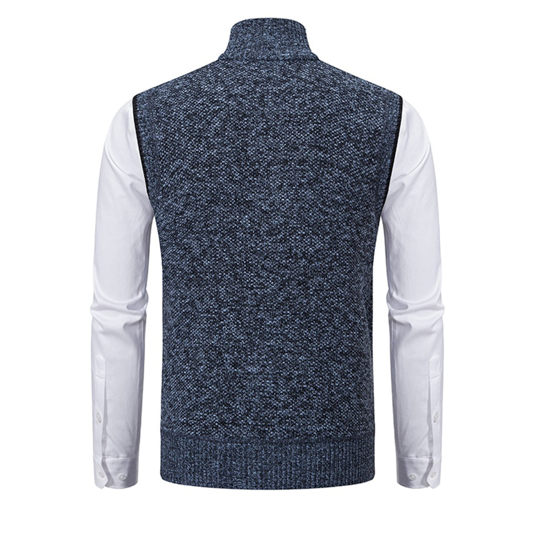 Nuaro - Stylowa kamizelka dla mężczyzn-Czarny-S-Trend Polska