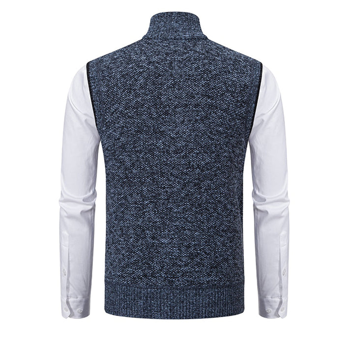 Nuaro - Stylowa kamizelka dla mężczyzn-Czarny-S-Trend Polska