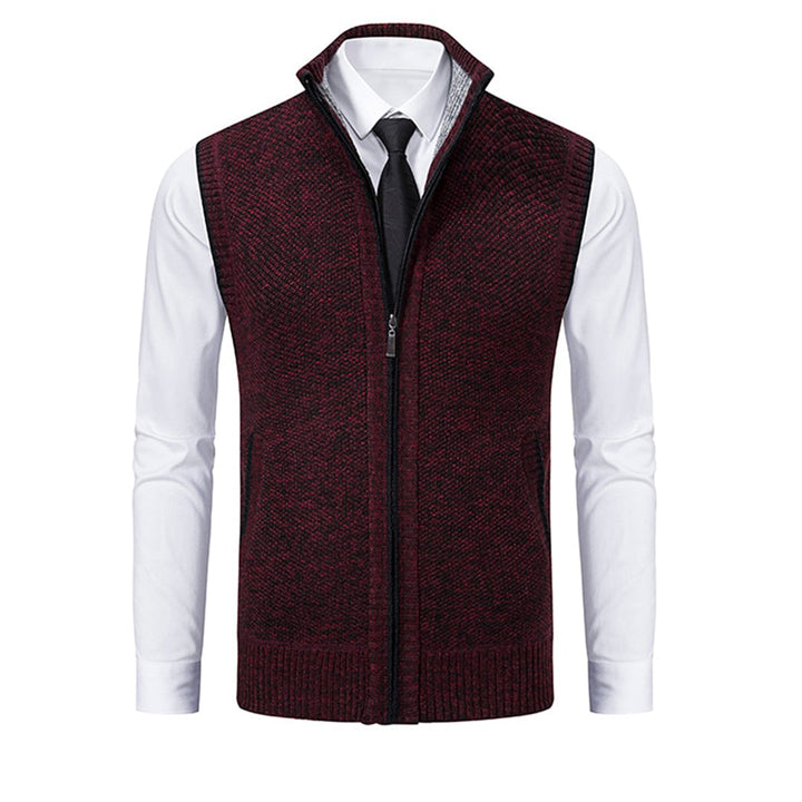 Nuaro - Stylowa kamizelka dla mężczyzn-Czarny-S-Trend Polska