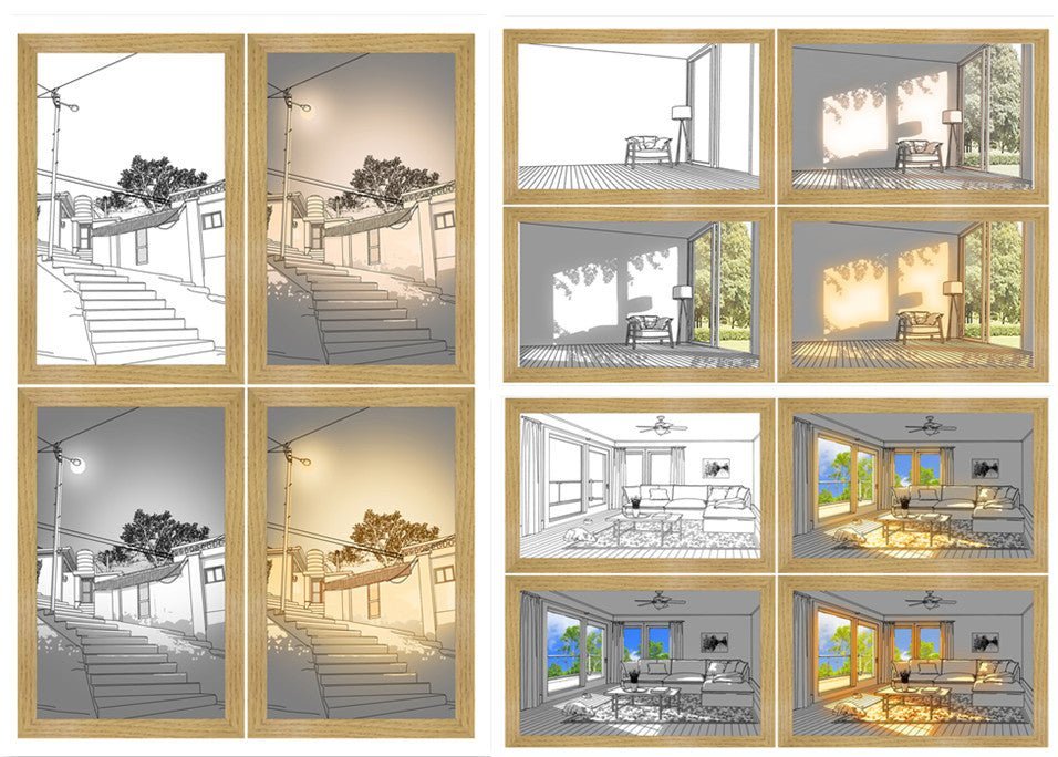 Obraz LED – Luminza-Zestaw-23x17cm-Trend Polska