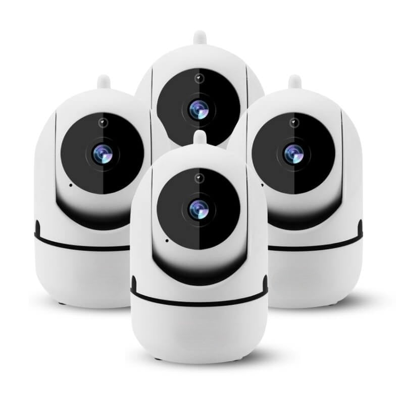 Obrotowa kamera WiFi do wnętrz – HomeView Mini-Biały-4 szt-Trend Polska