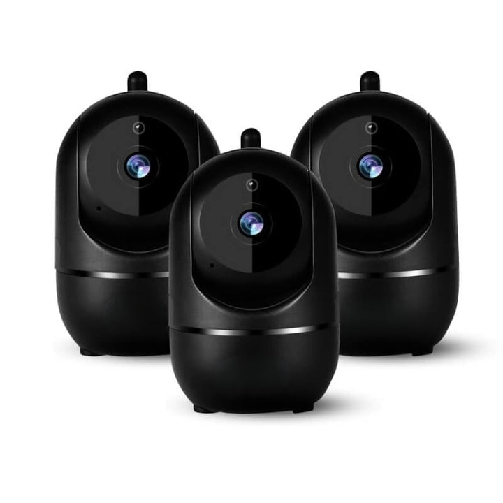 Obrotowa kamera WiFi do wnętrz – HomeView Mini-Czarny-3 szt-Trend Polska