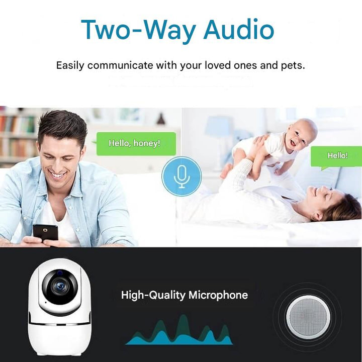 Obrotowa kamera WiFi do wnętrz – HomeView Mini-Biały-1 szt-Trend Polska
