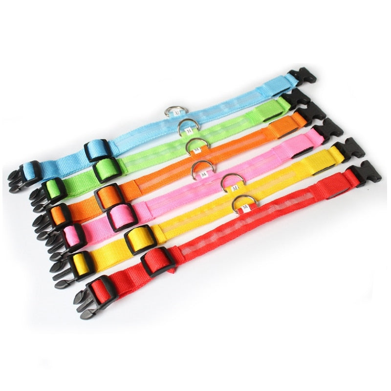 Obroża dla psa z oświetleniem LED - GlowCollar-Różowy-XS-Trend Polska