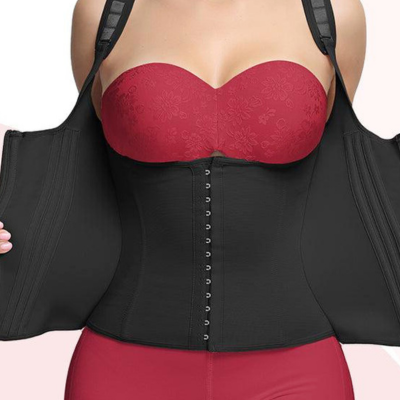 Odchudzający kształtujący body z wygodą i stylem - Noémie-Różowy-XS-Trend Polska