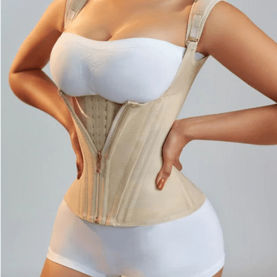 Odchudzający kształtujący body z wygodą i stylem - Noémie-Różowy-XS-Trend Polska