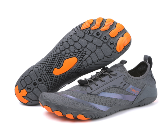 Oddychające i antypoślizgowe dla kobiet i mężczyzn - Buty barefoot FlexStep-Szary-35-Trend Polska