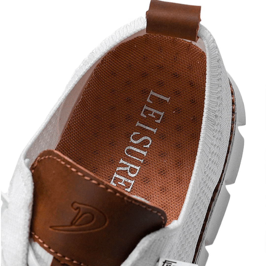 Oddychające i ultrawygodne męskie sneakersy w minimalistycznym designie – Elias-Zielony-39-Trend Polska
