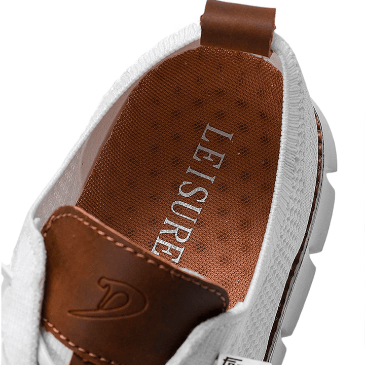 Oddychające i ultrawygodne męskie sneakersy w minimalistycznym designie – Elias-Zielony-39-Trend Polska