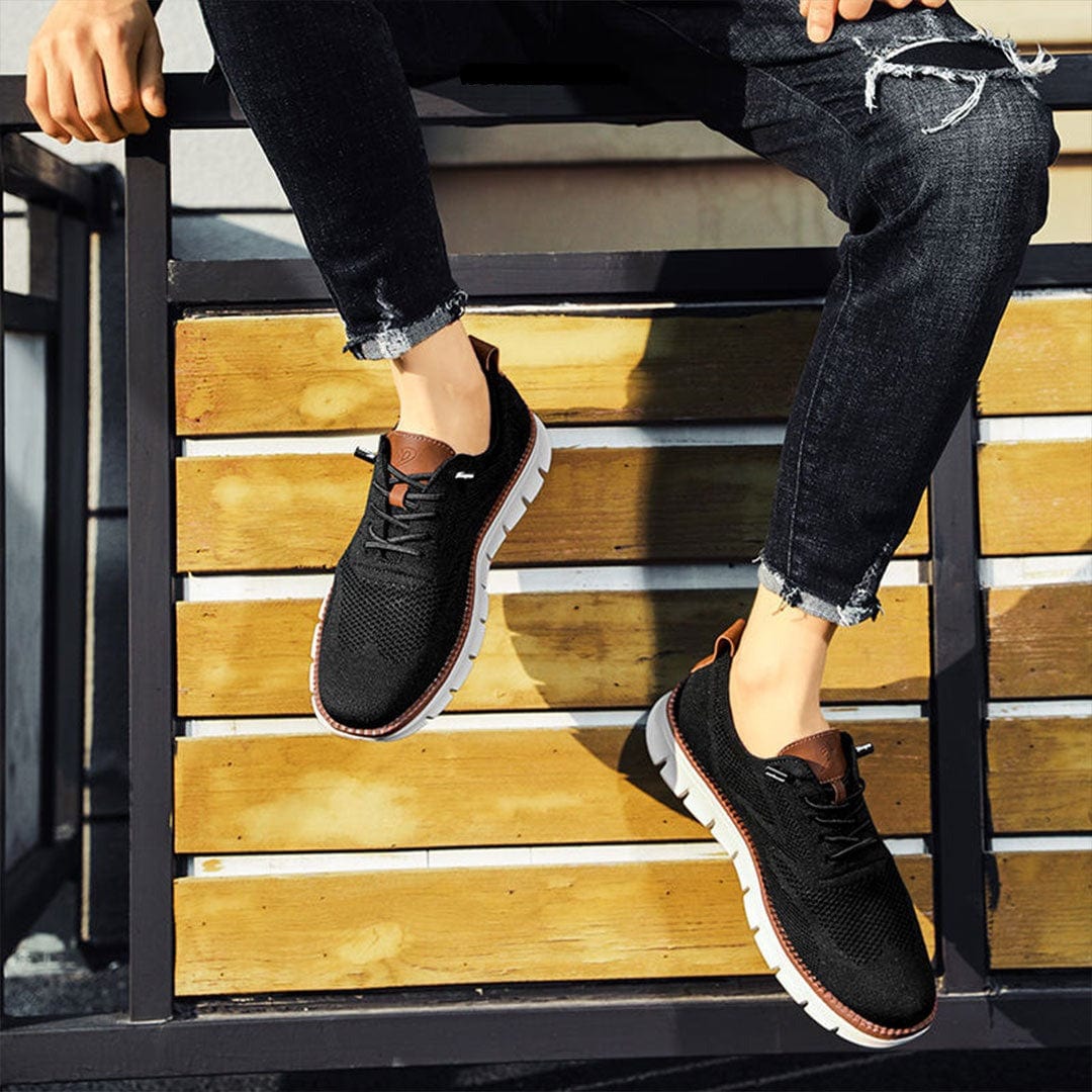 Oddychające i ultrawygodne męskie sneakersy w minimalistycznym designie – Elias-Zielony-39-Trend Polska