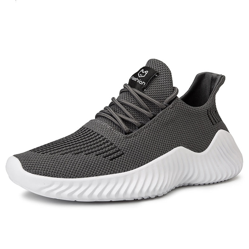 Oddychające męskie buty do biegania z siateczkowym wierzchem - Niko-Czarny-39-Trend Polska