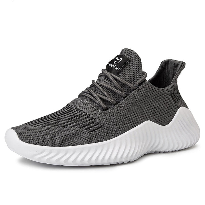 Oddychające męskie buty do biegania z siateczkowym wierzchem - Niko-Czarny-39-Trend Polska