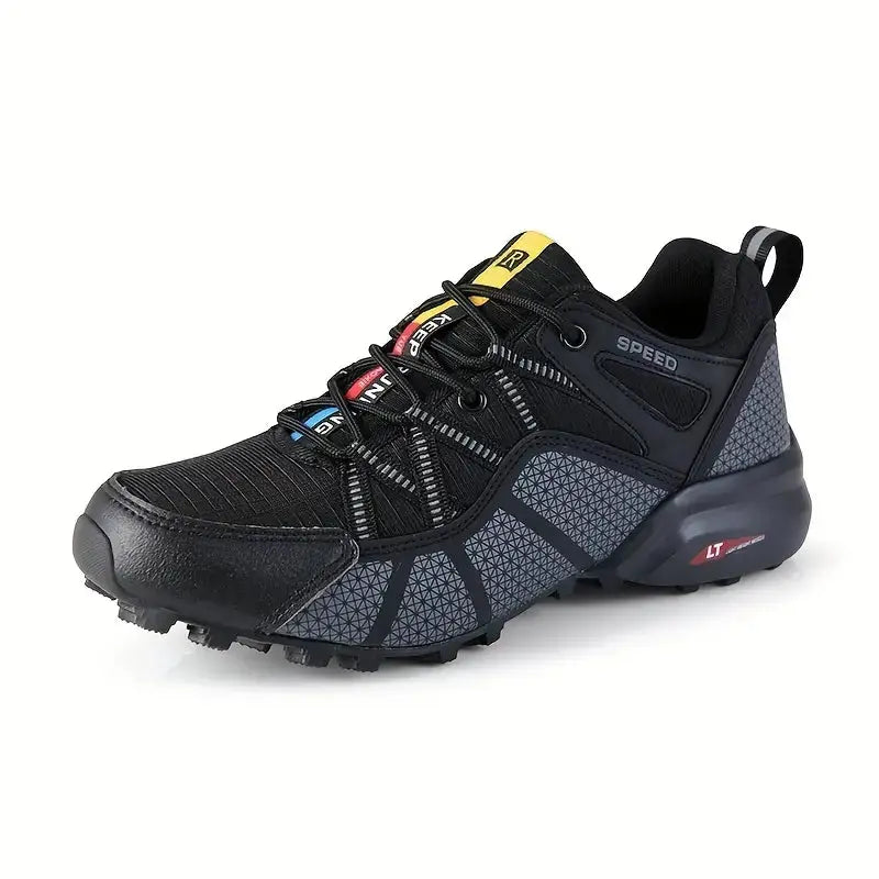 Oddychające męskie buty trekkingowe z wsparciem i komfortem – TrailStep Pro-Czarny-39-Trend Polska