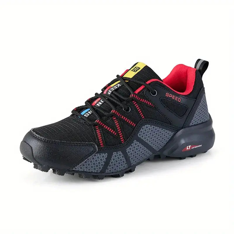Oddychające męskie buty trekkingowe z wsparciem i komfortem – TrailStep Pro-Czerwony-39-Trend Polska