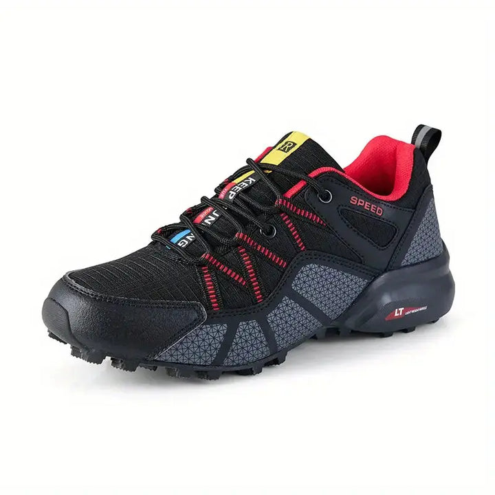 Oddychające męskie buty trekkingowe z wsparciem i komfortem – TrailStep Pro-Czerwony-39-Trend Polska