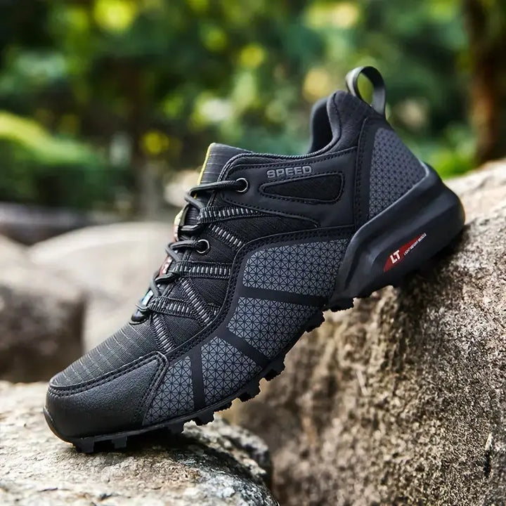 Oddychające męskie buty trekkingowe z wsparciem i komfortem – TrailStep Pro-Niebieski-39-Trend Polska