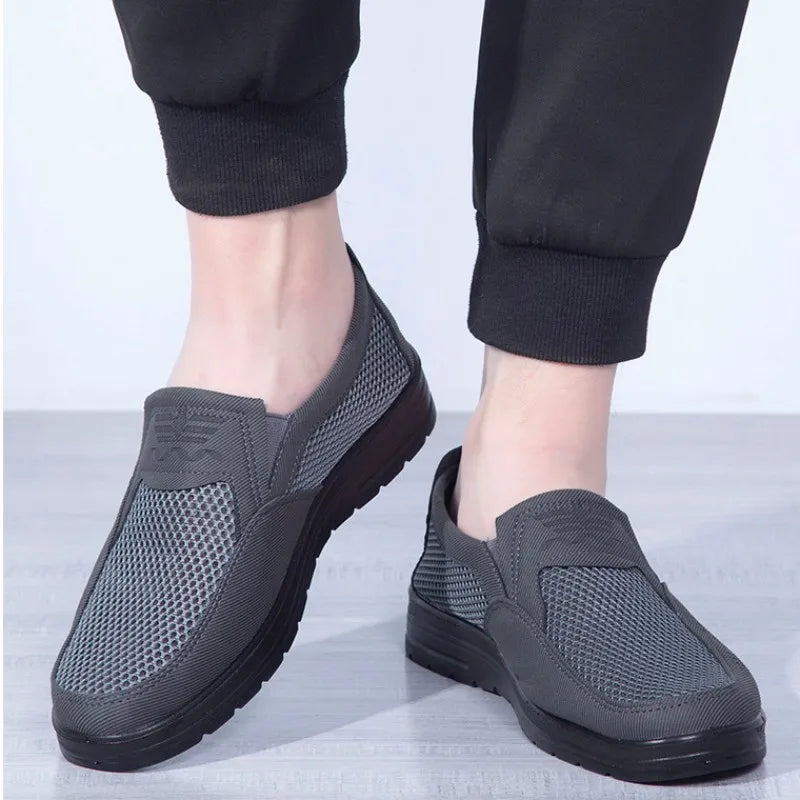 Oddychające męskie letnie buty z lekkim komfortem i stylem – Jaron-Szary-38-Trend Polska