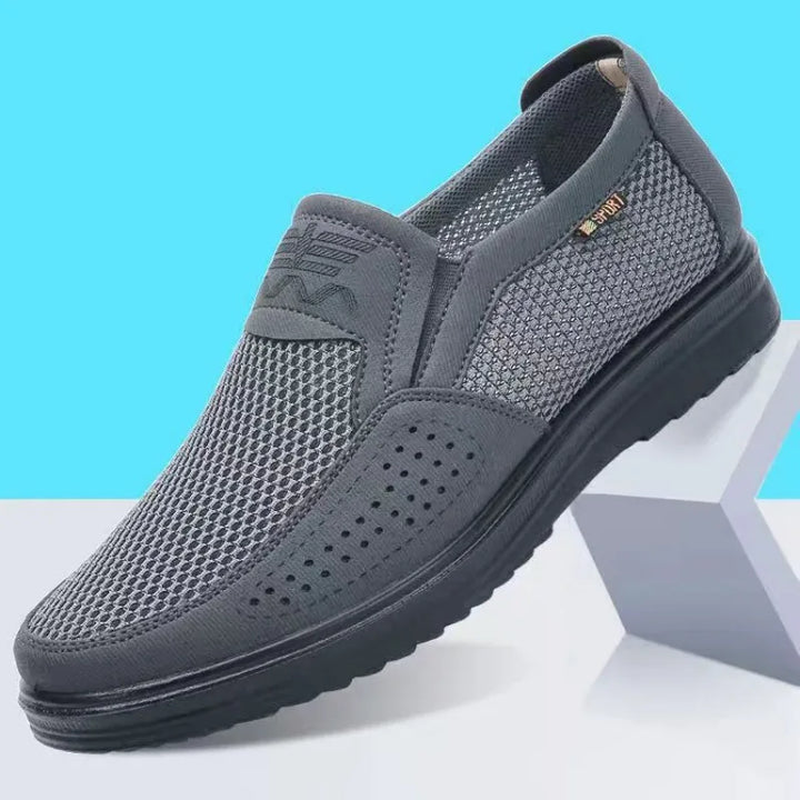 Oddychające męskie letnie buty z lekkim komfortem i stylem – Jaron-Szary-38-Trend Polska