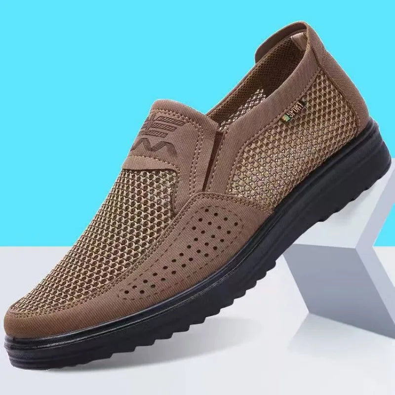 Oddychające męskie letnie buty z lekkim komfortem i stylem – Jaron-Szary-38-Trend Polska