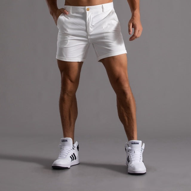 Oddychające szorty chino z bawełny – Sandro-Biały-S-Trend Polska