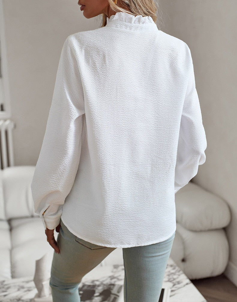 Odważna i Stylowa Bluzka - RebelBlouse-Niebieski-S-Trend Polska