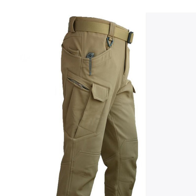 Odzież taktyczna dla mężczyzn na świeżym powietrzu - ValorTrek-Spodnie termiczne-Khaki-S-Trend Polska
