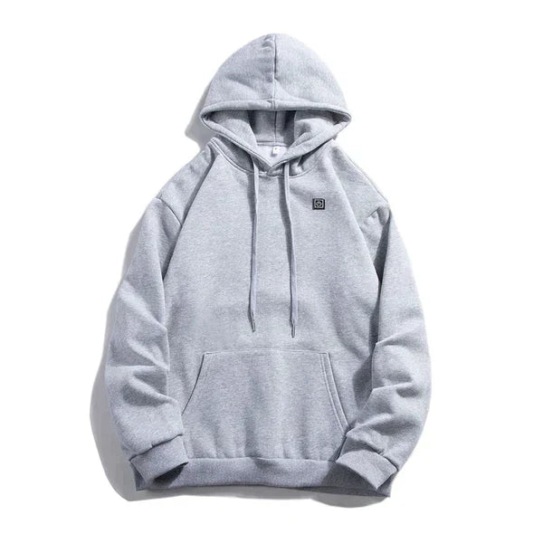 Ogrzewana uniseksowa bluza z kapturem - ThermaHoodie-Szary-S-Trend Polska