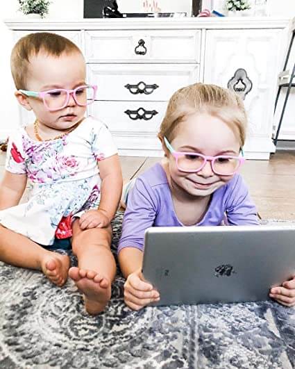 Okulary dziecięce z filtrem światła niebieskiego – BrightEyes-Różowy-Trend Polska