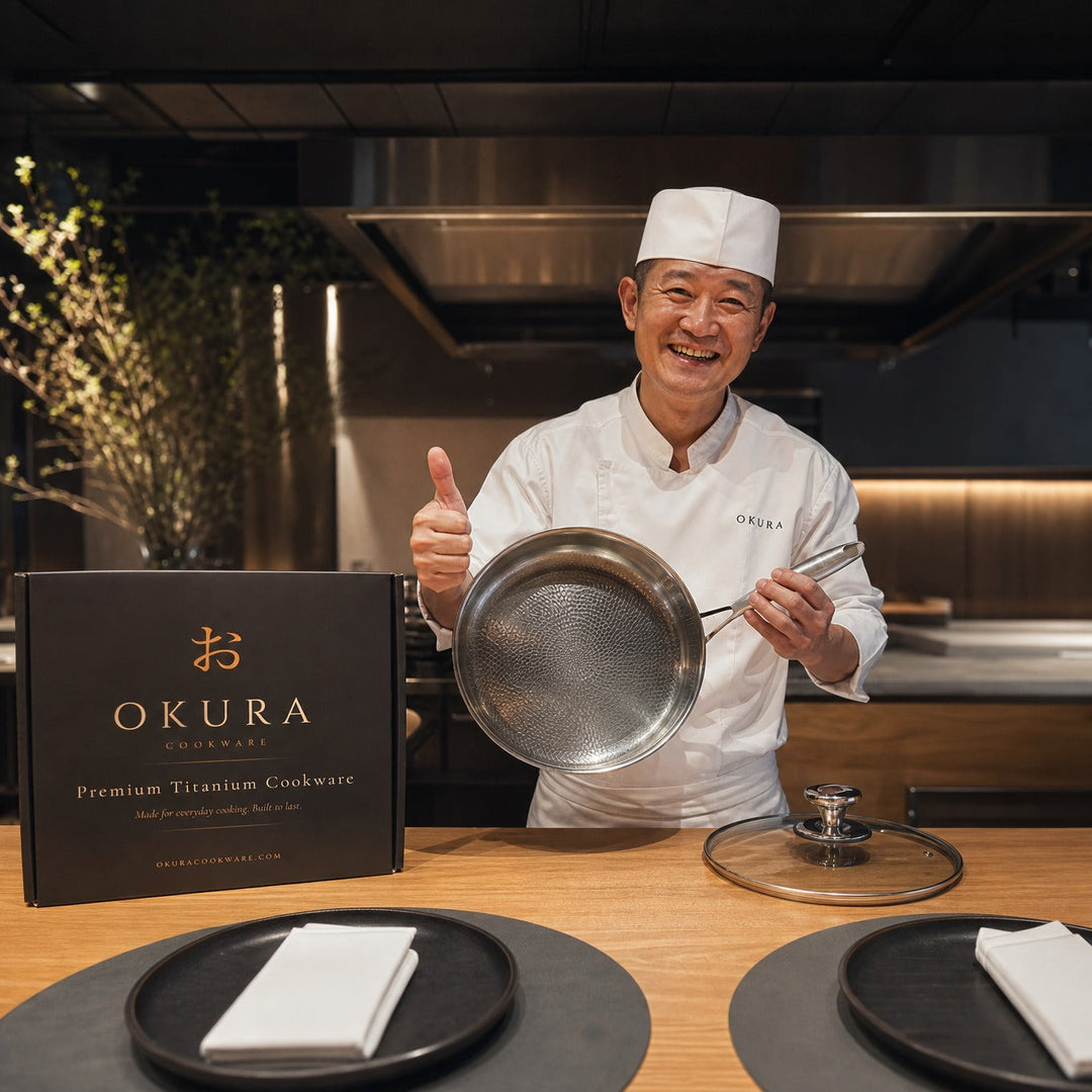 Hand-Hammered Titanium Pan Set - 3 Pieces, PFAS-Free 10