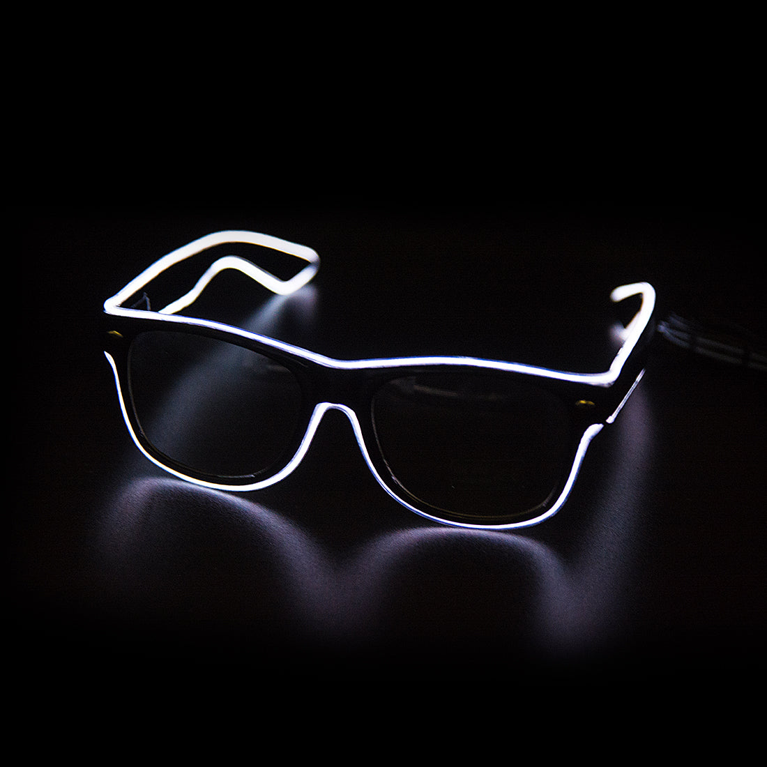 Oplichtende Neon Bril - LumaGlow-Biały-Trend Polska