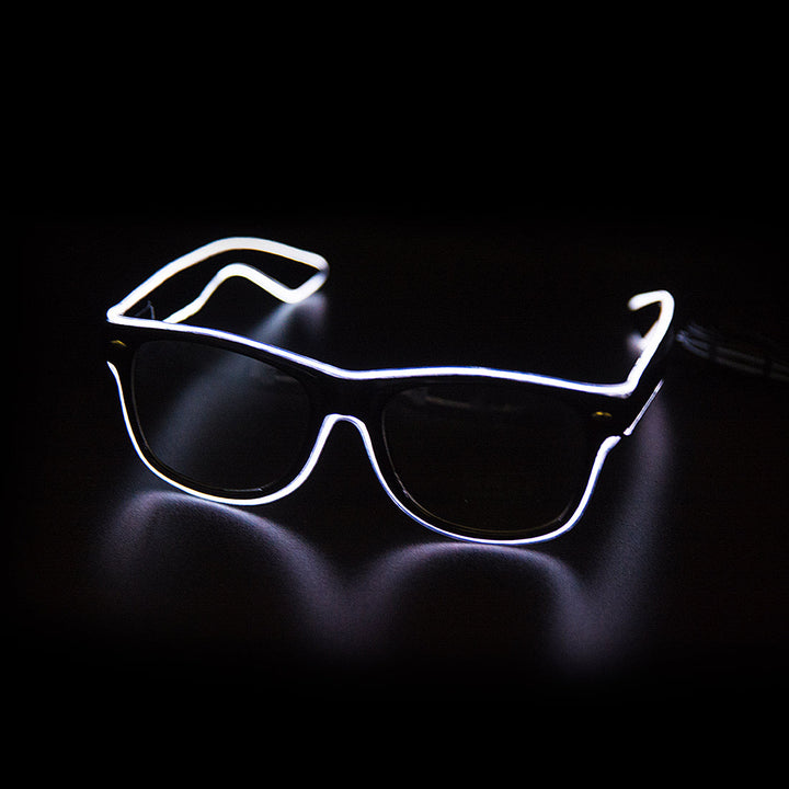 Oplichtende Neon Bril - LumaGlow-Biały-Trend Polska