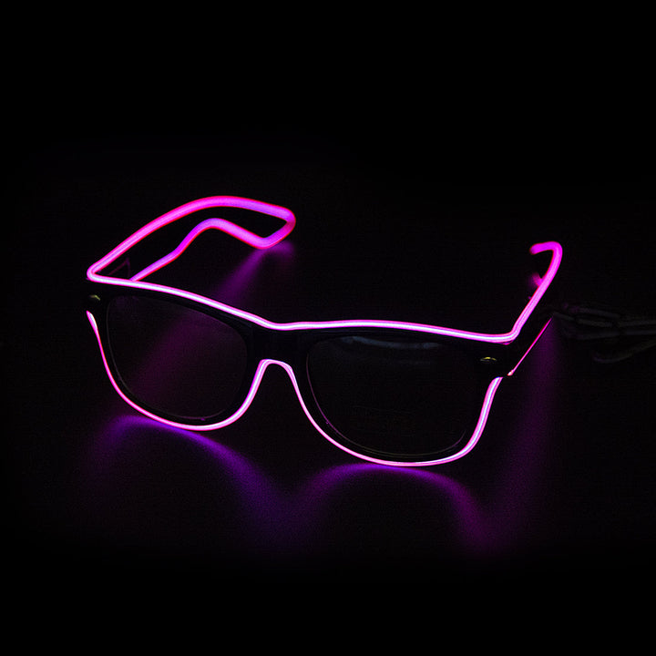 Oplichtende Neon Bril - LumaGlow-Różowy-Trend Polska