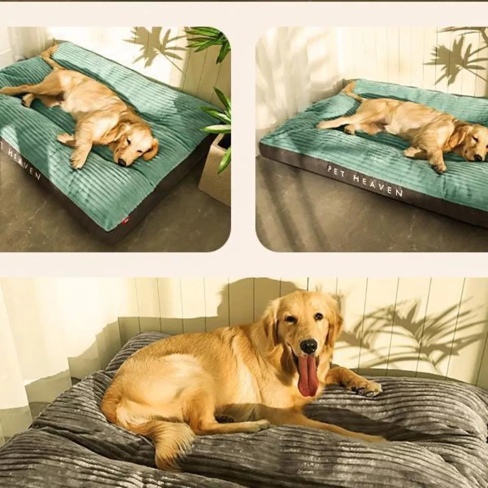 Orthopedyczna poduszka dla psa z odpinanym pokrowcem - SnuggleRest-Szary-L-Trend Polska