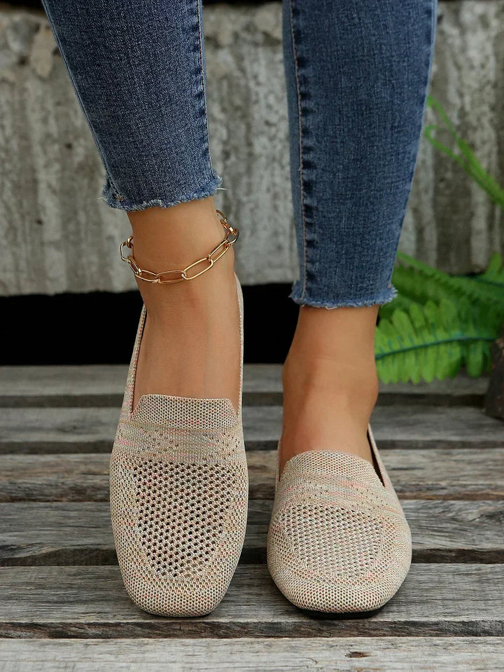 Orthopedyczne Antypoślizgowe Płaskie Buty - Isabella-Beżowy-35-Trend Polska