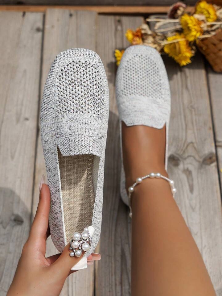 Orthopedyczne Antypoślizgowe Płaskie Buty - Isabella-Biały-35-Trend Polska