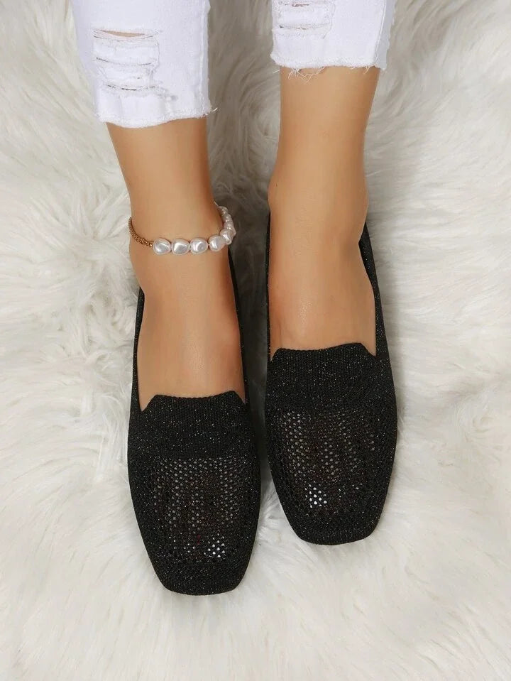 Orthopedyczne Antypoślizgowe Płaskie Buty - Isabella-Czarny-35-Trend Polska