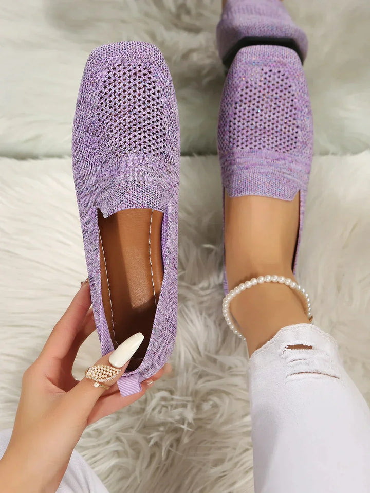 Orthopedyczne Antypoślizgowe Płaskie Buty - Isabella-Paars-35-Trend Polska