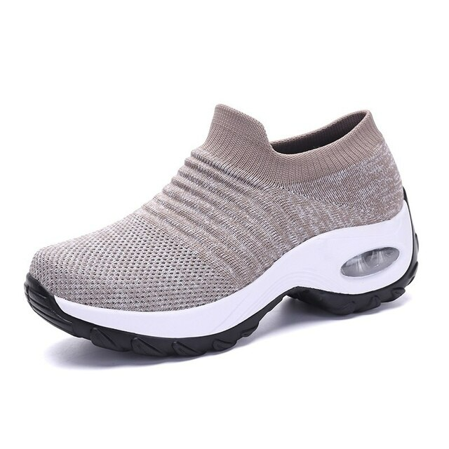 Orthopedyczne buty biegowe Hypersoft dla kobiet – Eliana-Khaki-35-Trend Polska