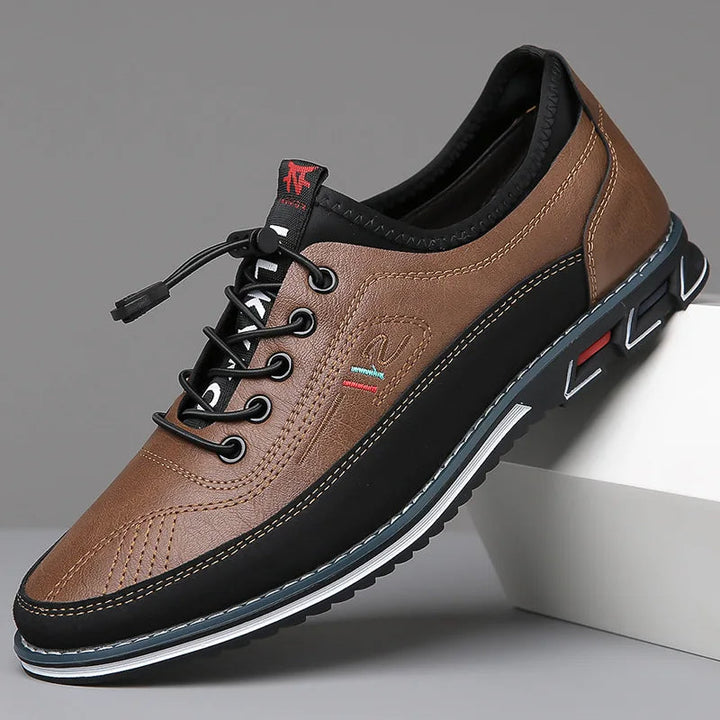 Orthopedyczne buty męskie Oxford - Elias-Ciemnobrązowy-38-Trend Polska