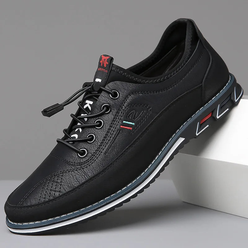 Orthopedyczne buty męskie Oxford - Elias-Czarny-38-Trend Polska