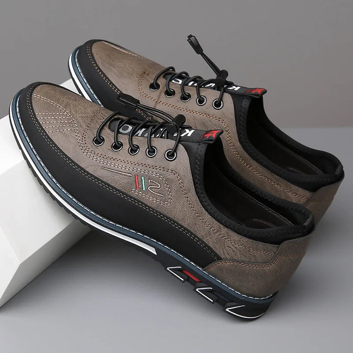 Orthopedyczne buty męskie Oxford - Elias-Khaki-38-Trend Polska
