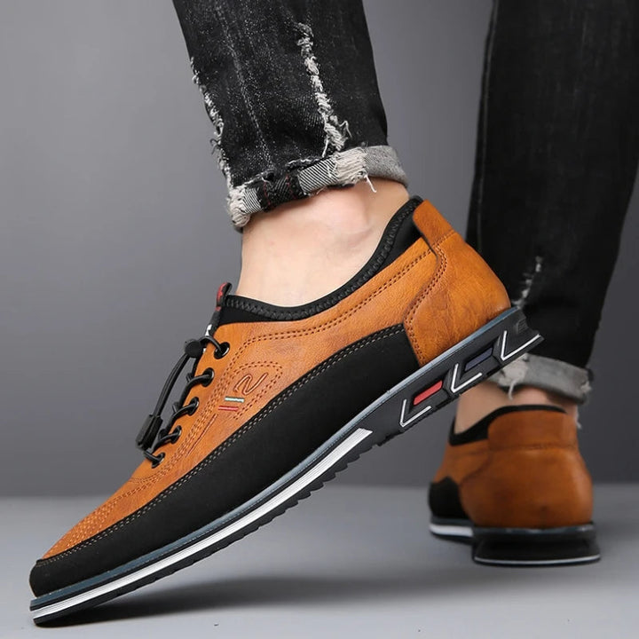 Orthopedyczne buty męskie Oxford - Elias-Brązowy-38-Trend Polska