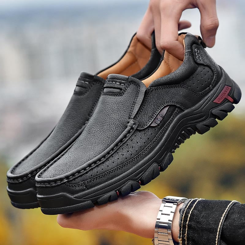 Orthopedyczne męskie buty trekkingowe – Erik-Czarny-39-Trend Polska