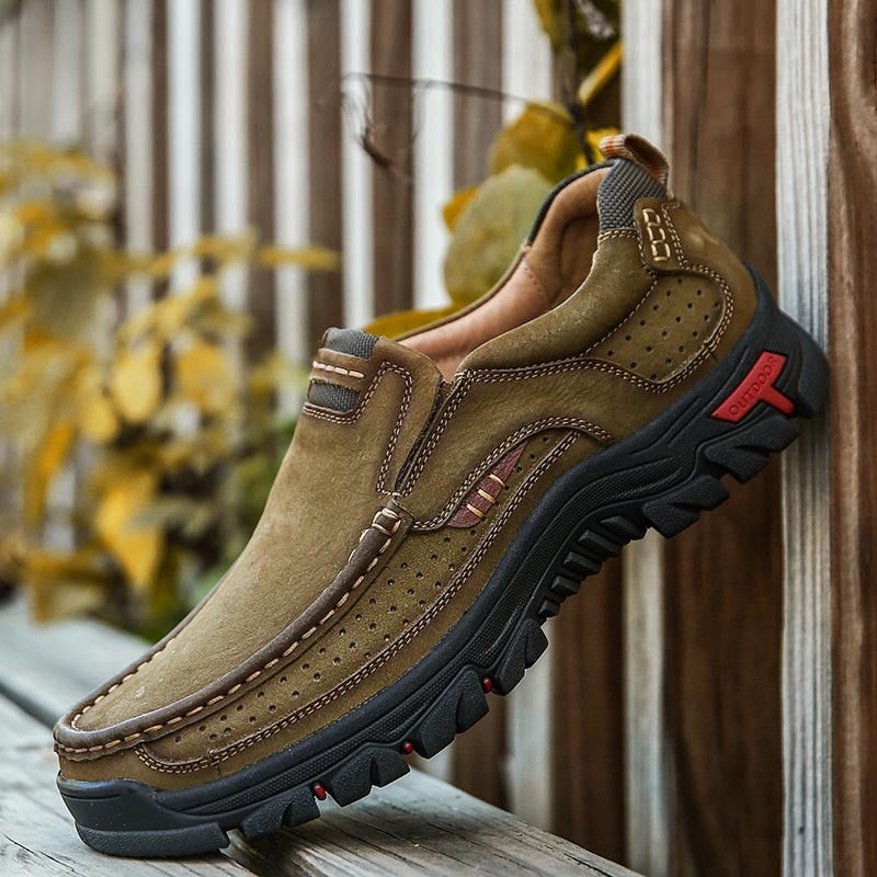 Orthopedyczne męskie buty trekkingowe – Erik-Zielony wojskowy-39-Trend Polska