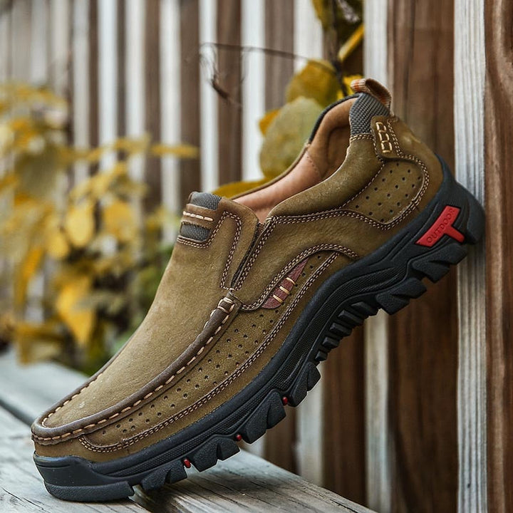 Orthopedyczne męskie buty trekkingowe – Erik-Zielony wojskowy-39-Trend Polska